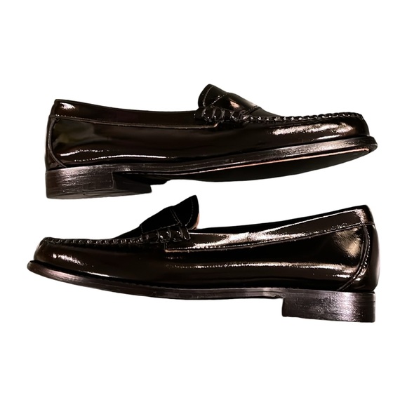 G.H. BASS ORIGINALS WHITNEY SMILEY WEEJUNS BLACK LEATHER LOAFER SIZE 8 - Picture 5 of 10